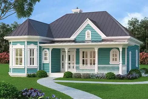 image of victorian house plan 2880